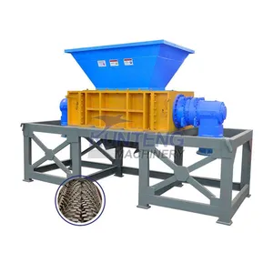 Electric Organic Waste Steel Scrap Metal Can Heavy Duty Paper Shredder Carton Polyurethane Foam Shredding Machine Grass Crusher EPC thumbnail-1