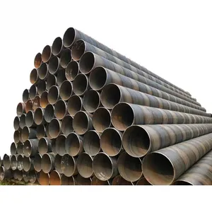 Tube Pipe Iron Round Steel Seamless 300MM Diameter 10mm Thick Q345b Sae1518 St52 A52 Grade B Material Black Free Cutting thumbnail-1