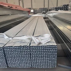 ASTM A500 Hollow Section Galvanized Welded 50*50mm Black Tube A36 Mild Steel Profile Ms Rectangular Tube and Square Pipe thumbnail-5