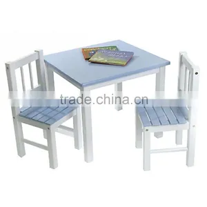 Excellent Wooden Child's Table and Chairs thumbnail-1