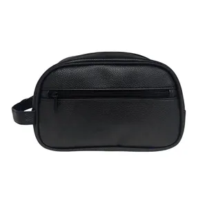 Multi‑Pocket Makeup Shaving Dopp Kit With Carry Handle thumbnail-1