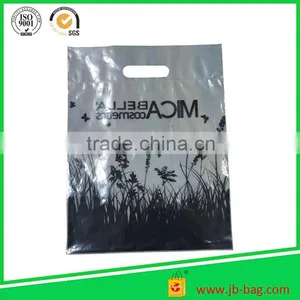 HIGH QUALITY PLASTIC DIE CUT CLEAR BAG 10"X12"X4" CARRIER BAGS thumbnail-1