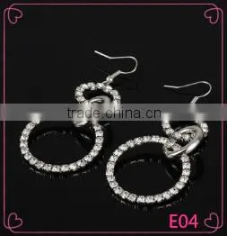 China Factory Hot Selling Tranditional Designs Woman Accessories Circle Shaped Charm Earring thumbnail-1