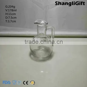 6oz Cooking Oil Pot Glass Pot With Cork Glass Spice Bottles thumbnail-3