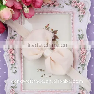 Wholesale Mixed Color Newborn Baby Hair Accessory Chiffon Bows Children Kids Headwear thumbnail-6