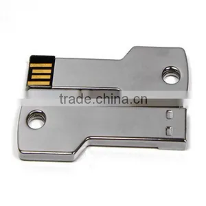 4GB Key Shaped Usb Stick With Stainless Steel thumbnail-1