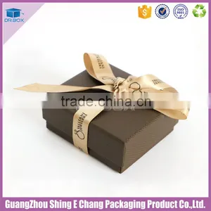 Fancy Custom Logo Ribboned Gift Paperboard Printing Jewelry Packaging Box/cardboard Jewelry Box thumbnail-1