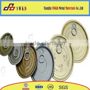 Silver Easy Open End,Tin Can End,Open End With Ring,Beverage Can Lid thumbnail-4
