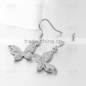 2015 Latest Buttery Indian Gold Plated Fashion Earring Designs for Young Girls thumbnail-1