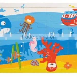 2014 Popular Child Toys Silk Screen Printing 21 Pcs Car Bus Plane Boat Design Custom Jigsaw Puzzle thumbnail-6