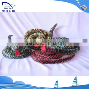Sate and Cute Kids Souvenir 100% pp Stuffed Animal /plush Soft Circle Snake Animal Baby Toys thumbnail-1