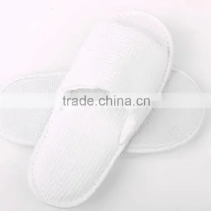 2015 Personalized Open Toe Waffle Pure Color Slippers for Hotel thumbnail-1