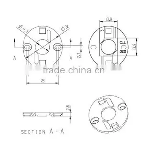 Cob Led Optical Lens Holder for Cob Citizen CLL020 thumbnail-2