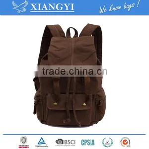 Unisex Simplicity Canvas Shoulder Bags Drawstring Backpack New Design in 2016 thumbnail-2