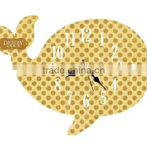 2015 Newest Whale Style Wooden Wall Clock thumbnail-4