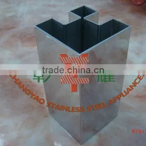 Stainless Steel 90 Degree Double Slot Square Tube thumbnail-1