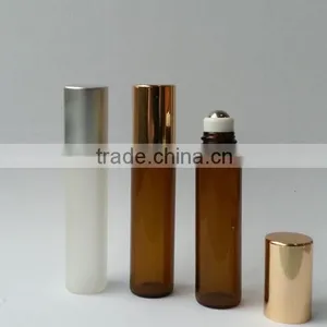 10ml Green Blue Amber Clear Roll on Glass Bottle for Essential Oil With Plastic Black Cap thumbnail-5