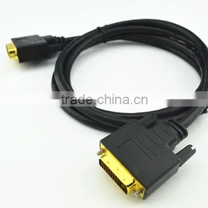 Gold Plated Connector CCS/BC/TC M to M Dvi to av Adapter 24+1 Wrapped PVC thumbnail-6