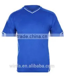 Custom Fashion Design Men Blue Color Polyester Sport t Shirt thumbnail-1