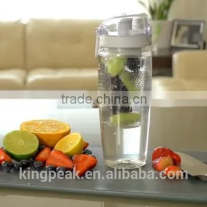 2015 Best Seling Plastic Tea Infuser Water Bottle Leak Proof Sport Flip-top Tritan Fruit Infuser Water Bottle/Shaker Bottle thumbnail-4