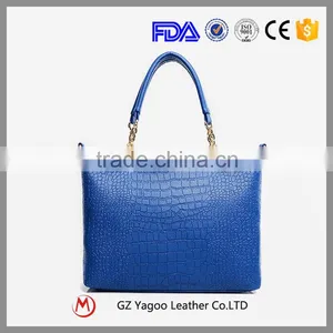 Wholesale Professional Croco PU Lady Handbag / Woman Handbag for Office and Shopping Most Popular Supplier's Ch thumbnail-5