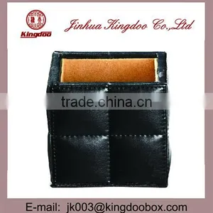 Jinhua Supplier Square Leather Stationary Holder Box thumbnail-5