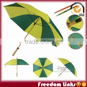 Straight Wooden Umbrella With Wooden Handle thumbnail-1