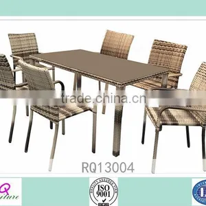 Rattan Dining Table Sets PE Rattan Changed Color Rattan thumbnail-1