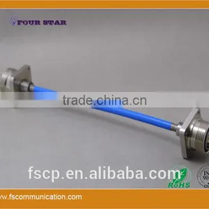 Semi-flexible RG401 Cable Assembly With 7/16 Female 32mmSQ Flange Connectors thumbnail-4