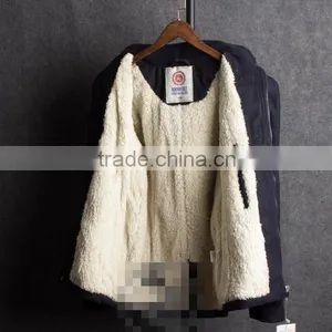 2015 Casual Men's Thicken Hooded Lambs Cotton-padded Jacket thumbnail-3