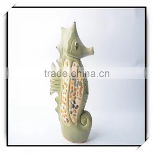 Ceramic Decoration Sea Horse Statue thumbnail-1