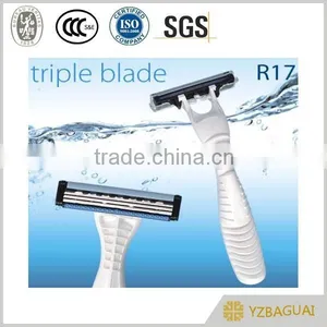 Best-selling Disposable Plastic Razor With Soft Cream thumbnail-1