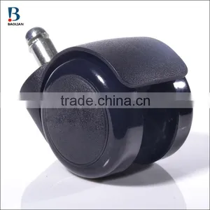 Iso Certificated Durable 2 Inch Black Nylon PU Plastic Swivel Furniture Caster thumbnail-3
