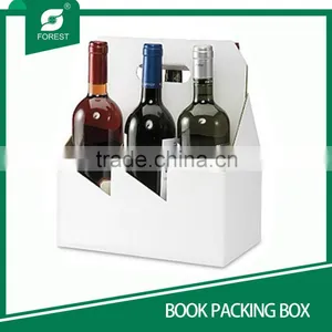 PAPER PACKAGING BOX WINE BOTTLE CARRIER thumbnail-1