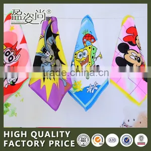 Hot China Manufacturer Cheap Hand Towel Wholesale 100% Cotton Printed Cartoon Jacquard Textile Small Square Face Towel Quality Choice thumbnail-2