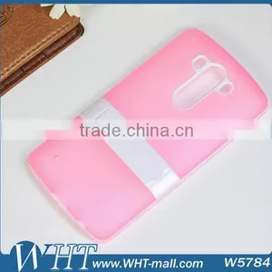 Matte TPU Mobile Phone Case for LG G3 With PC Stand thumbnail-5