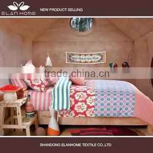 100% Cotton 128*68 Wholesale Pigment Printing Bedding Set thumbnail-1