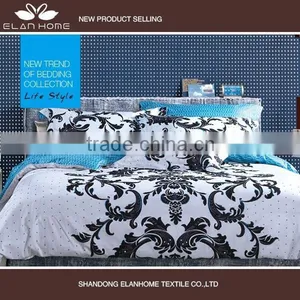 100% Cotton 133*72 40s*40s Reactive Printting Luxury Bed Sheet With Zipper thumbnail-3