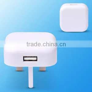 Hot Selling in 5v 1A UK Pllug Usb Wall Charger for Mobile Phone thumbnail-1