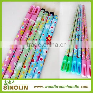 SINOLIN Colorful Smooth Iron Metal PVC Cover Extension Broom Handle thumbnail-4