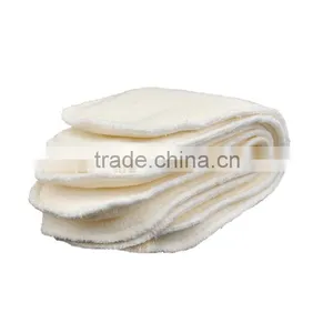 Alva 3 Layer&4 Layer Diapers Natural Baby Bamboo Antibacterial Terry Diaper Insert Made in China Quality Choice thumbnail-2