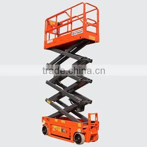 8M Mobile Hydraulic Scissor Lift,self-propelled Rough Terrain Scissor Lift,aluminum Hydraulic Scissor Lift for Sale thumbnail-1