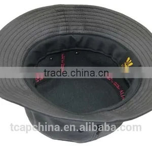 Custom Black Snake Leather Bucket Hat Wholesale thumbnail-4