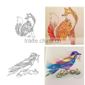 Hot Sale Fashion Hand-painted Decompression Enchanted Forest Secret Garden Children Adults Cheap Coloring Books thumbnail-2