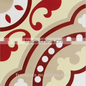 200*200mm Red Color Moroccan Decorative Wall Tile Non-slip Kitchen Floor Tile thumbnail-1