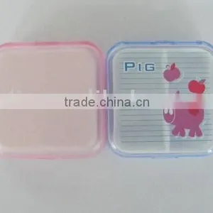 Square Shape Plastic Pill Box With 4 Cabins thumbnail-1