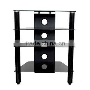 Space Saving Hot Sale Corner Glass tv Stand thumbnail-1