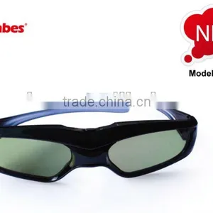 New Model!! Super Slim Universal 3D Active Shutter Glasses With IR, Bluetooth, DLP-Link Signal, Competible Price From Gonbes thumbnail-1