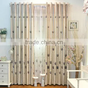 100% Polyester Floral Chinese Style Curtains thumbnail-2