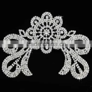 2015 Flower Crystal Applique Wholesale for Wedding Dress thumbnail-2